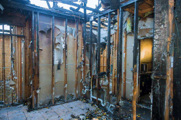 Professional Fire Damage Removal technician working in Bruce, MS